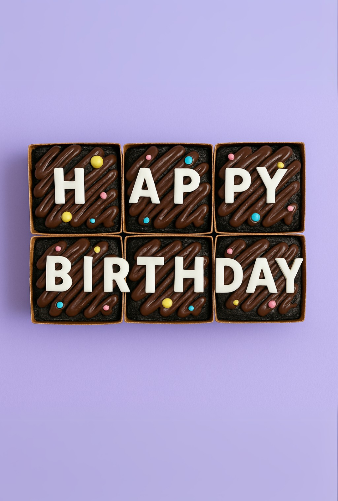 Brownies with Custom Message
