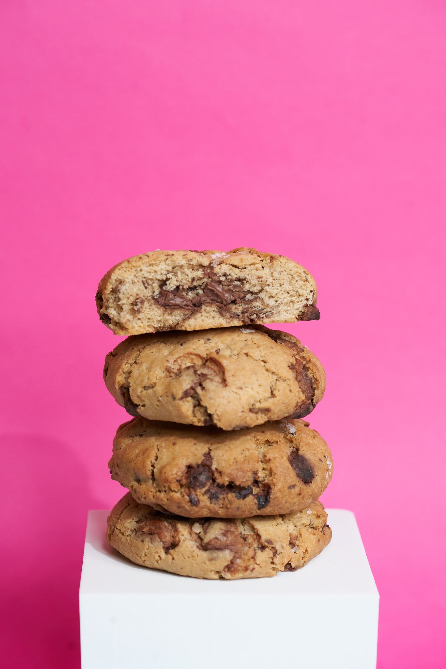 Sea Salt Nutella Cookie - eggless