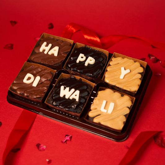 Happy Diwali Brownie Box (6 pcs)