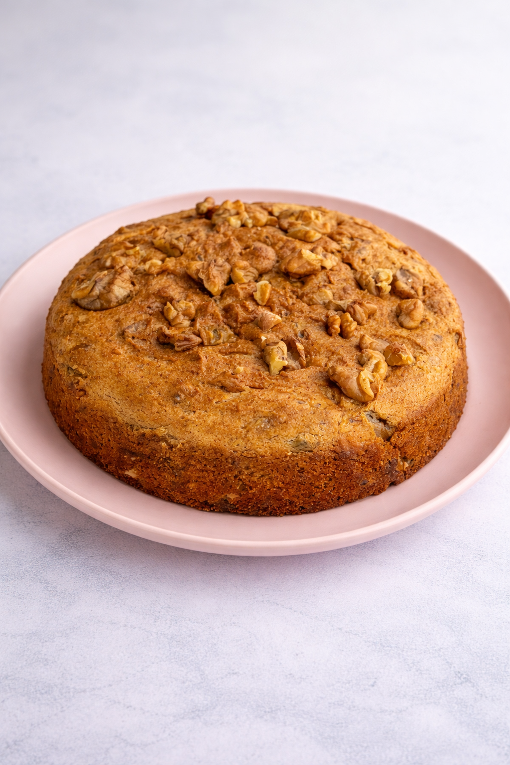Banana Walnut Cake - no added sugar & gluten free - eggless