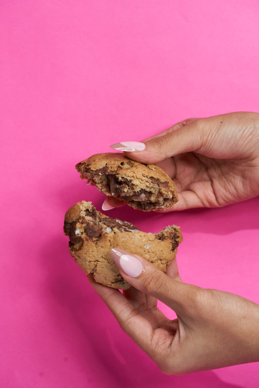 Sea Salt Nutella Cookie - eggless